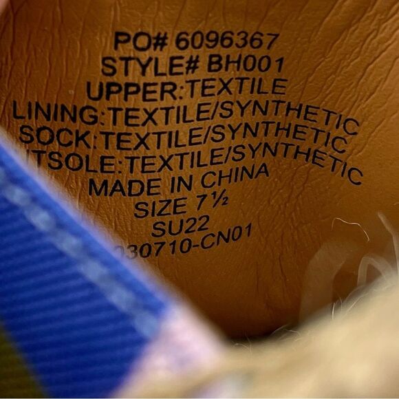 New J. Crew Navy Madras Plaid Lace Up D’Orsay Preppy Espadrille Sandals size 7.5 - Picture 7 of 7